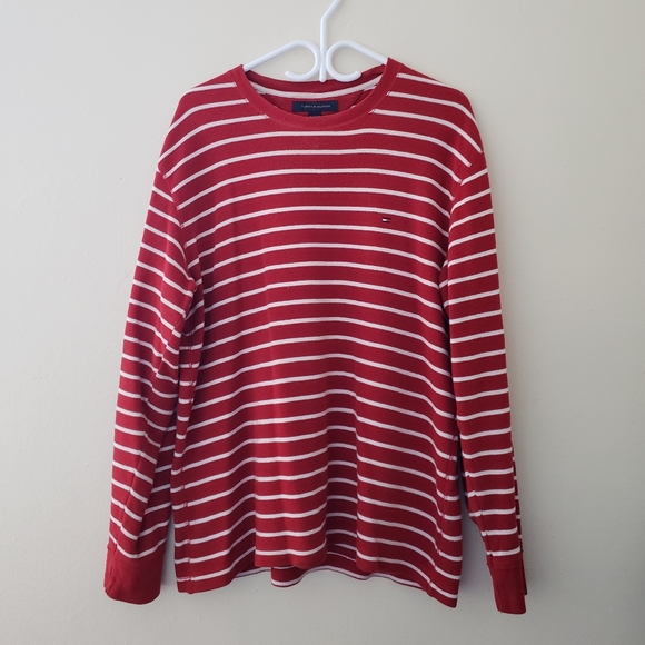 Tommy Hilfiger Striped Shirt Long Sleeve Shirt Unisex - Picture 1 of 5